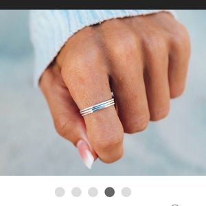 Pura Vida delicate stacked rings